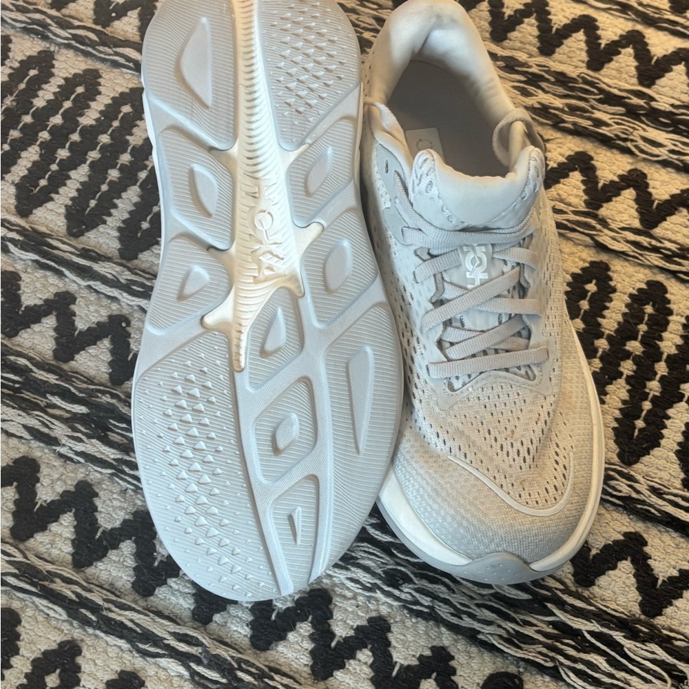 Hoka Light Gray Athletic Sneakers - Picture 5 of 5
